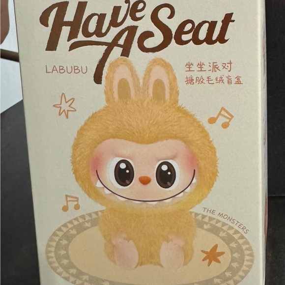 Labubu 'Have A Seat' Plush Toy